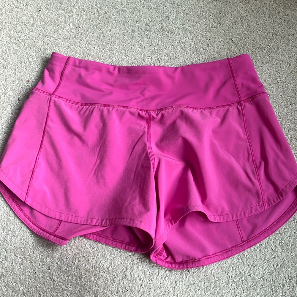 Sonic pink 4 inch speed up shorts